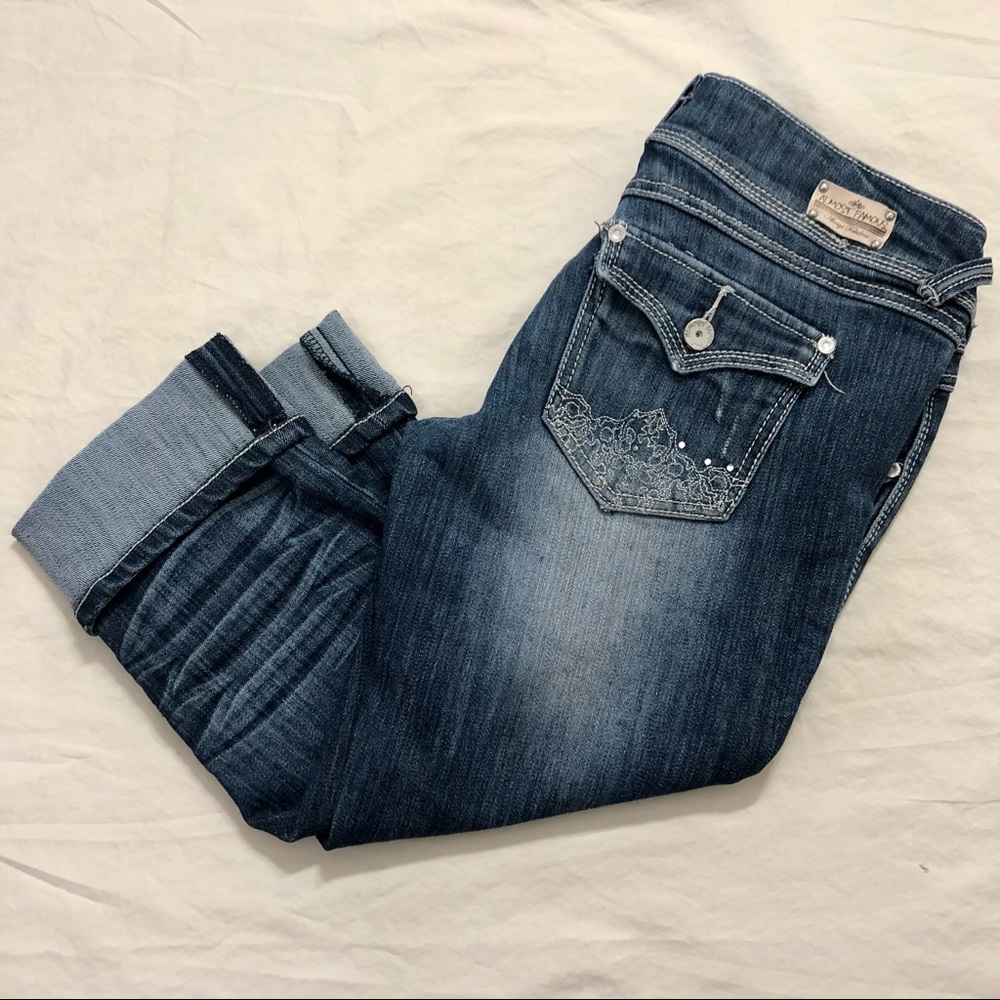 Almost Famous Distressed Capris